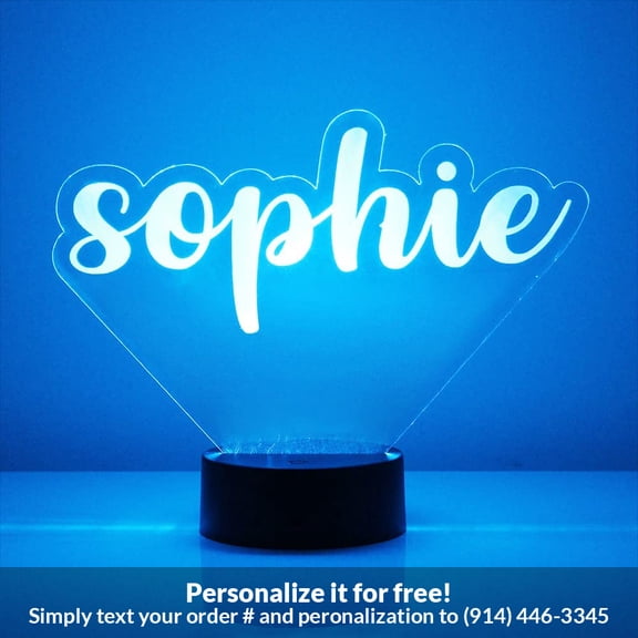 Mirror Magic Store Custom Name - Style 38 Color Changing Personalized LED Light with Remote Control