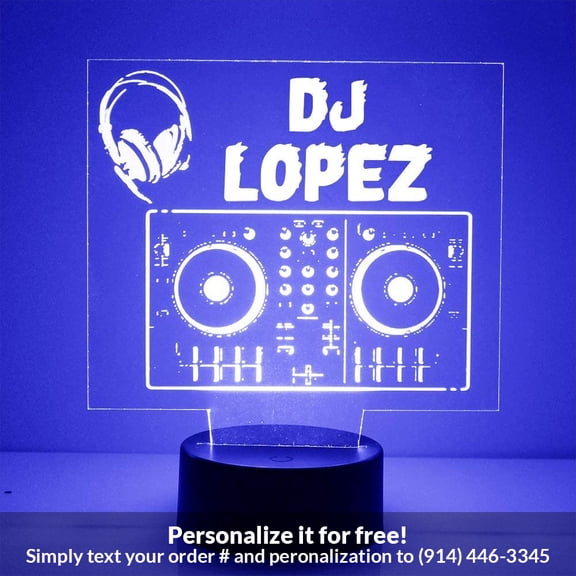Mirror Magic Store DJ Board Color Changing Personalized LED Light with Remote Control