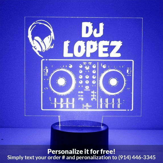 Mirror Magic Store DJ Board Color Changing Personalized LED Light with Remote Control