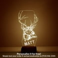 thumbnail image 1 of Mirror Magic Store Deer Buck Color Changing Personalized LED Light with Remote Control, 1 of 8