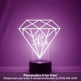 thumbnail image 1 of Mirror Magic Store Diamond Color Changing Personalized LED Light with Remote Control, 1 of 8