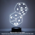 thumbnail image 1 of Mirror Magic Store Dice Color Changing Personalized LED Light with Remote Control, 1 of 8