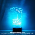 thumbnail image 1 of Mirror Magic Store Dolphin Color Changing Personalized LED Light with Remote Control, 1 of 8