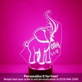 thumbnail image 1 of Mirror Magic Store Elephant Color Changing Personalized LED Light with Remote Control, 1 of 8