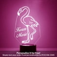 thumbnail image 1 of Mirror Magic Store Flamingo Color Changing Personalized LED Light with Remote Control, 1 of 8
