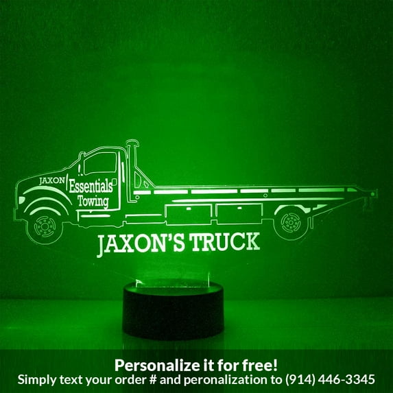 Mirror Magic Store Flatbed Tow Truck Color Changing Personalized LED Light with Remote Control