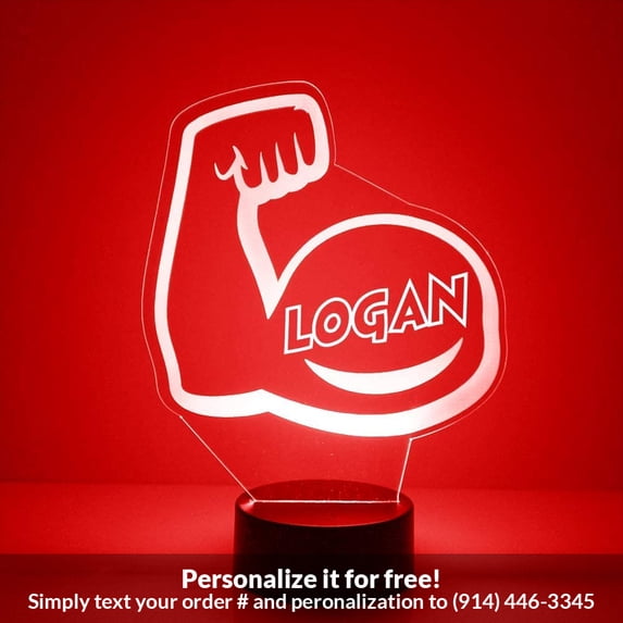 Mirror Magic Store Flexing Muscle Color Changing Personalized LED Light with Remote Control