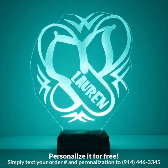 Mirror Magic Store Flip Flops Color Changing Personalized LED Light with Remote Control