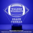 thumbnail image 1 of Mirror Magic Store Football Color Changing Personalized LED Light with Remote Control, 1 of 8