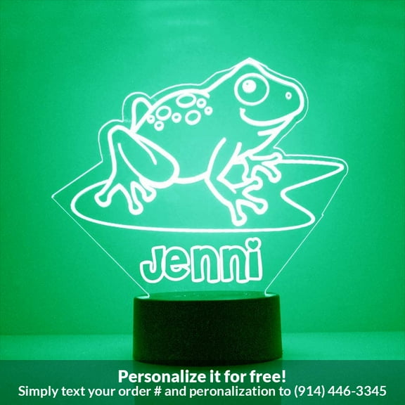 Mirror Magic Store Frog Color Changing Personalized LED Light with Remote Control