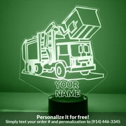 Mirror Magic Store Garbage Truck with Lifting Arm Color Changing Personalized LED Light with Remote Control