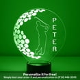 thumbnail image 1 of Mirror Magic Store Golfer Color Changing Personalized LED Light with Remote Control, 1 of 8