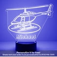 thumbnail image 1 of Mirror Magic Store Helicopter Color Changing Personalized LED Light with Remote Control, 1 of 8