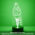 thumbnail image 1 of Mirror Magic Store Ice Cream Color Changing Personalized LED Light with Remote Control, 1 of 8