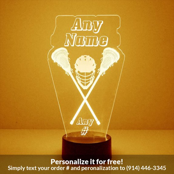 Mirror Magic Store Lacrosse Sticks Color Changing Personalized LED Light with Remote Control