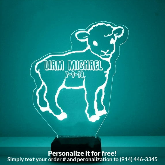 Mirror Magic Store Lamb Color Changing Personalized LED Light with Remote Control