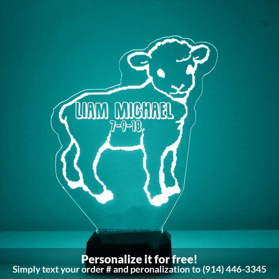 Mirror Magic Store Lamb Color Changing Personalized LED Light with Remote Control
