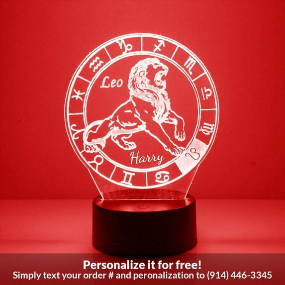 Mirror Magic Store Leo Color Changing Personalized LED Light with Remote Control