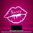 thumbnail image 1 of Mirror Magic Store Lips Color Changing Personalized LED Light with Remote Control, 1 of 8