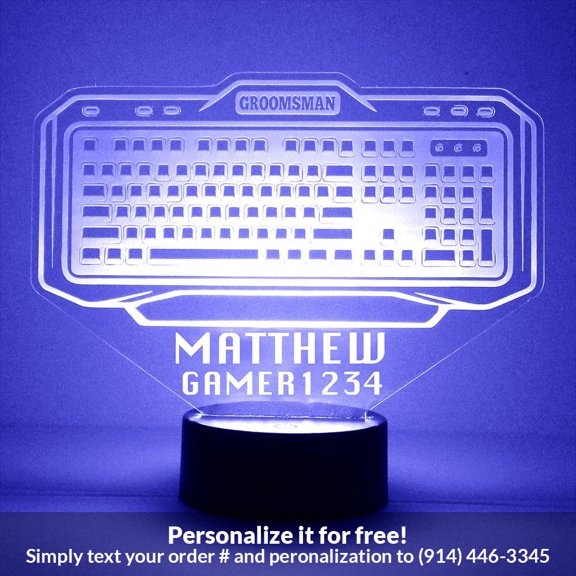 Mirror Magic Store PC Keyboard Color Changing Personalized LED Light with Remote Control