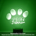 thumbnail image 1 of Mirror Magic Store Paw Print Color Changing Personalized LED Light with Remote Control, 1 of 8