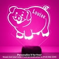 thumbnail image 1 of Mirror Magic Store Pig Color Changing Personalized LED Light with Remote Control, 1 of 8
