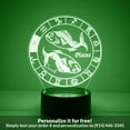 thumbnail image 1 of Mirror Magic Store Pisces Color Changing Personalized LED Light with Remote Control, 1 of 8