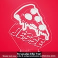 thumbnail image 1 of Mirror Magic Store Pizza Color Changing Personalized LED Light with Remote Control, 1 of 8