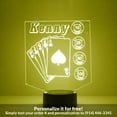 thumbnail image 1 of Mirror Magic Store Poker Hand Color Changing Personalized LED Light with Remote Control, 1 of 8