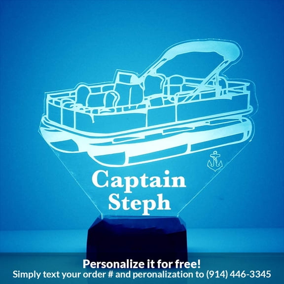 Mirror Magic Store Pontoon Boat Color Changing Personalized LED Light with Remote Control