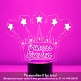 thumbnail image 1 of Mirror Magic Store Princess Crown Color Changing Personalized LED Light with Remote Control, 1 of 8