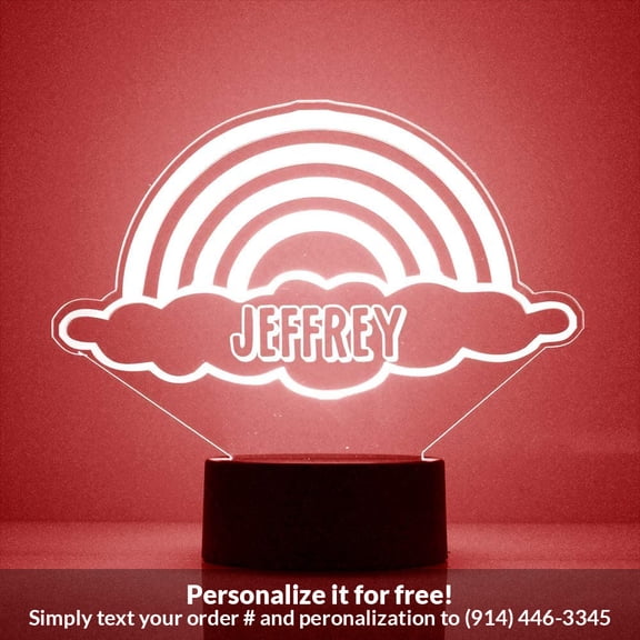 Mirror Magic Store Rainbow Color Changing Personalized LED Light with Remote Control