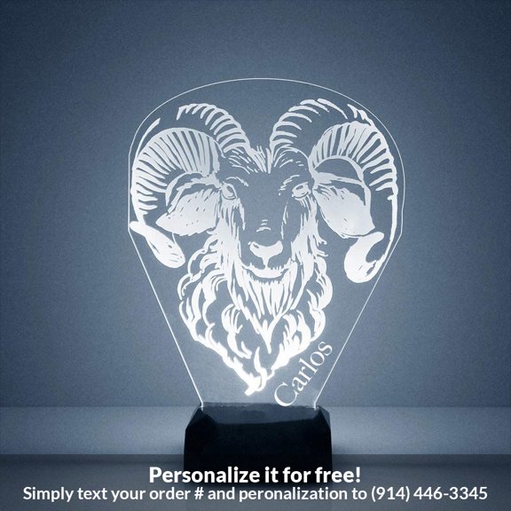 Mirror Magic Store Ram Color Changing Personalized LED Light with Remote Control