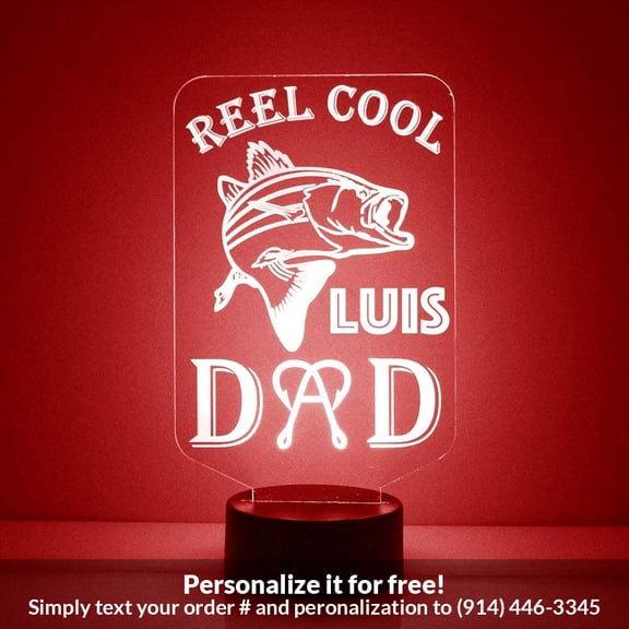 Mirror Magic Store Reel Cool Dad Color Changing Personalized LED Light with Remote Control
