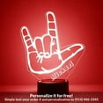 thumbnail image 1 of Mirror Magic Store Rock Out Color Changing Personalized LED Light with Remote Control, 1 of 8