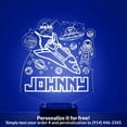 thumbnail image 1 of Mirror Magic Store Rocketship Color Changing Personalized LED Light with Remote Control, 1 of 8
