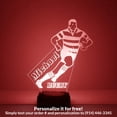 thumbnail image 1 of Mirror Magic Store Rugby Player Color Changing Personalized LED Light with Remote Control, 1 of 8