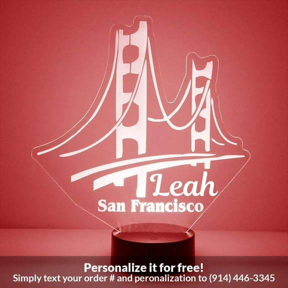 Mirror Magic Store San Francisco Color Changing Personalized LED Light with Remote Control