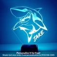 thumbnail image 1 of Mirror Magic Store Shark Color Changing Personalized LED Light with Remote Control, 1 of 8