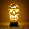thumbnail image 1 of Mirror Magic Store Skull Color Changing Personalized LED Light with Remote Control, 1 of 8