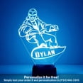 thumbnail image 1 of Mirror Magic Store Snowboarder Color Changing Personalized LED Light with Remote Control, 1 of 9