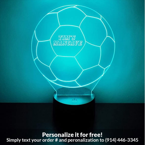 Mirror Magic Store Soccer Ball Color Changing Personalized LED Light with Remote Control