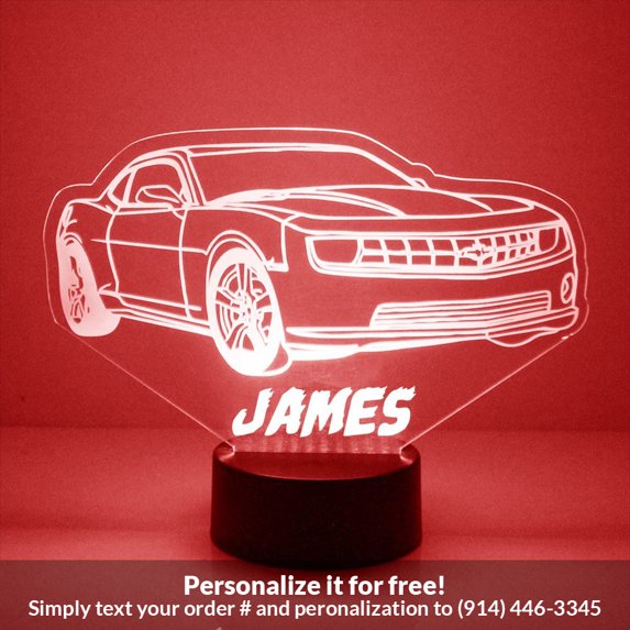 Mirror Magic Store Sports Car Color Changing Personalized LED Light with Remote Control