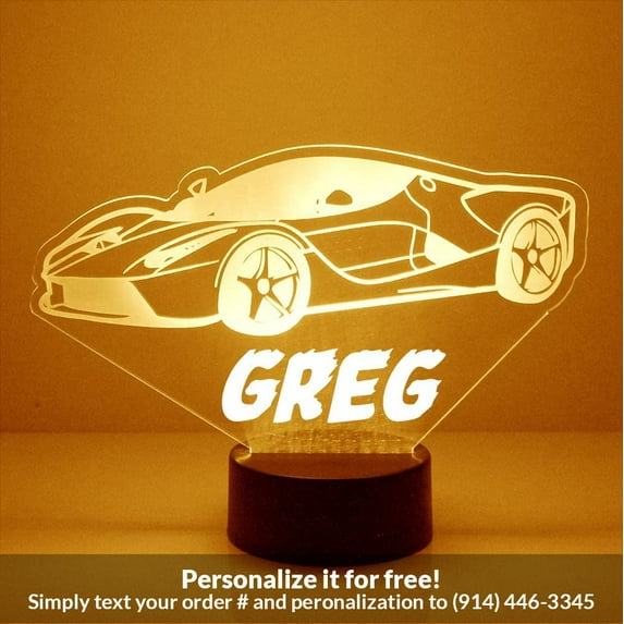 Mirror Magic Store Sporty Car Color Changing Personalized LED Light with Remote Control
