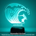 thumbnail image 1 of Mirror Magic Store Surfer Color Changing Personalized LED Light with Remote Control, 1 of 8