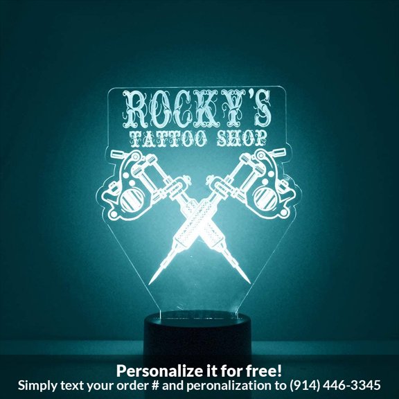 Mirror Magic Store Tattoo Shop Color Changing Personalized LED Light with Remote Control