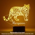 thumbnail image 1 of Mirror Magic Store Tiger Color Changing Personalized LED Light with Remote Control, 1 of 8