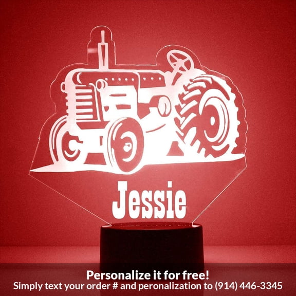 Mirror Magic Store Tractor Color Changing Personalized LED Light with Remote Control