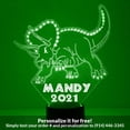 thumbnail image 1 of Mirror Magic Store Triceratops Color Changing Personalized LED Light with Remote Control, 1 of 8
