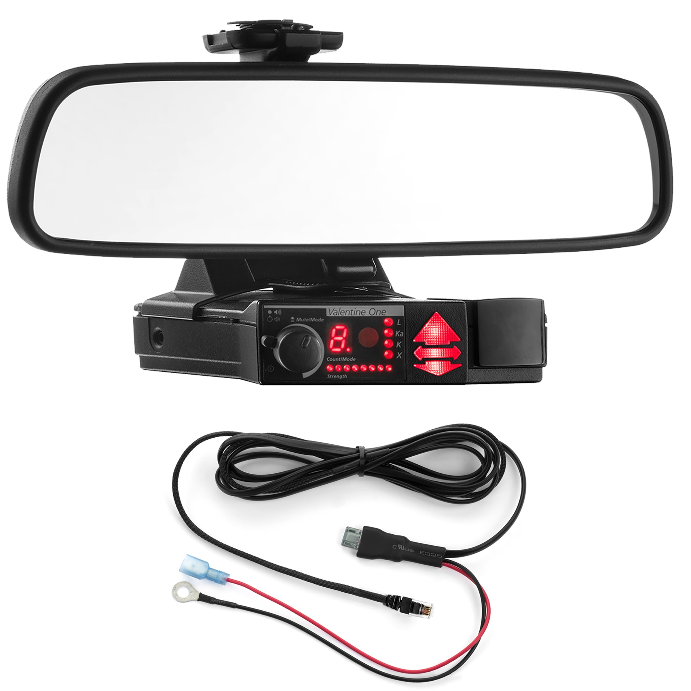 Mirror Mount + Direct Wire for Valentine V1 Radar Detectors - Gen 1 and